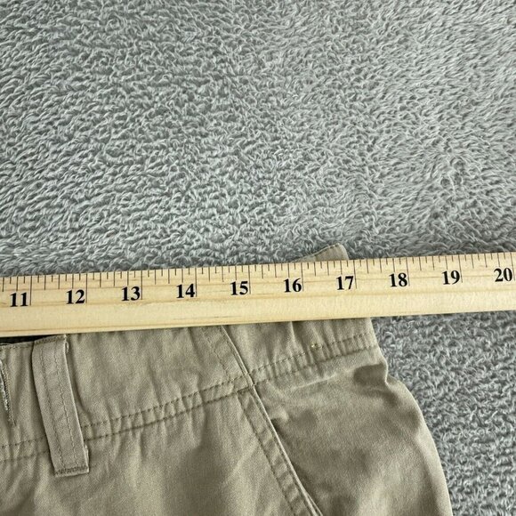 Columbia Mens M Cargo Shorts Medium Khaki With Pockets & Elastic Waist 4765 - Picture 4 of 9